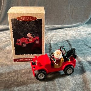 Santa 4x4 Hallmark Keepsake Ornament